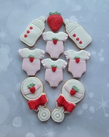 Baby cookies strawberry pink2